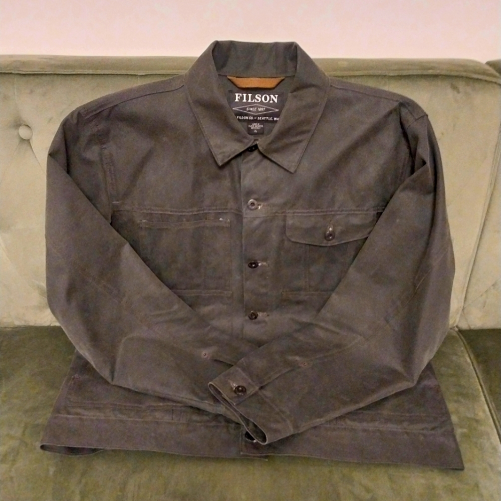 Filson Tin Cloth Short Unlined Cruiser Jacket